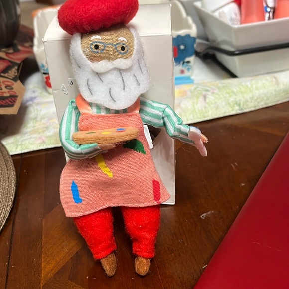 Annalee Santa Claus train large vintage painting painter 6.5” ornament - Picture 1 of 5